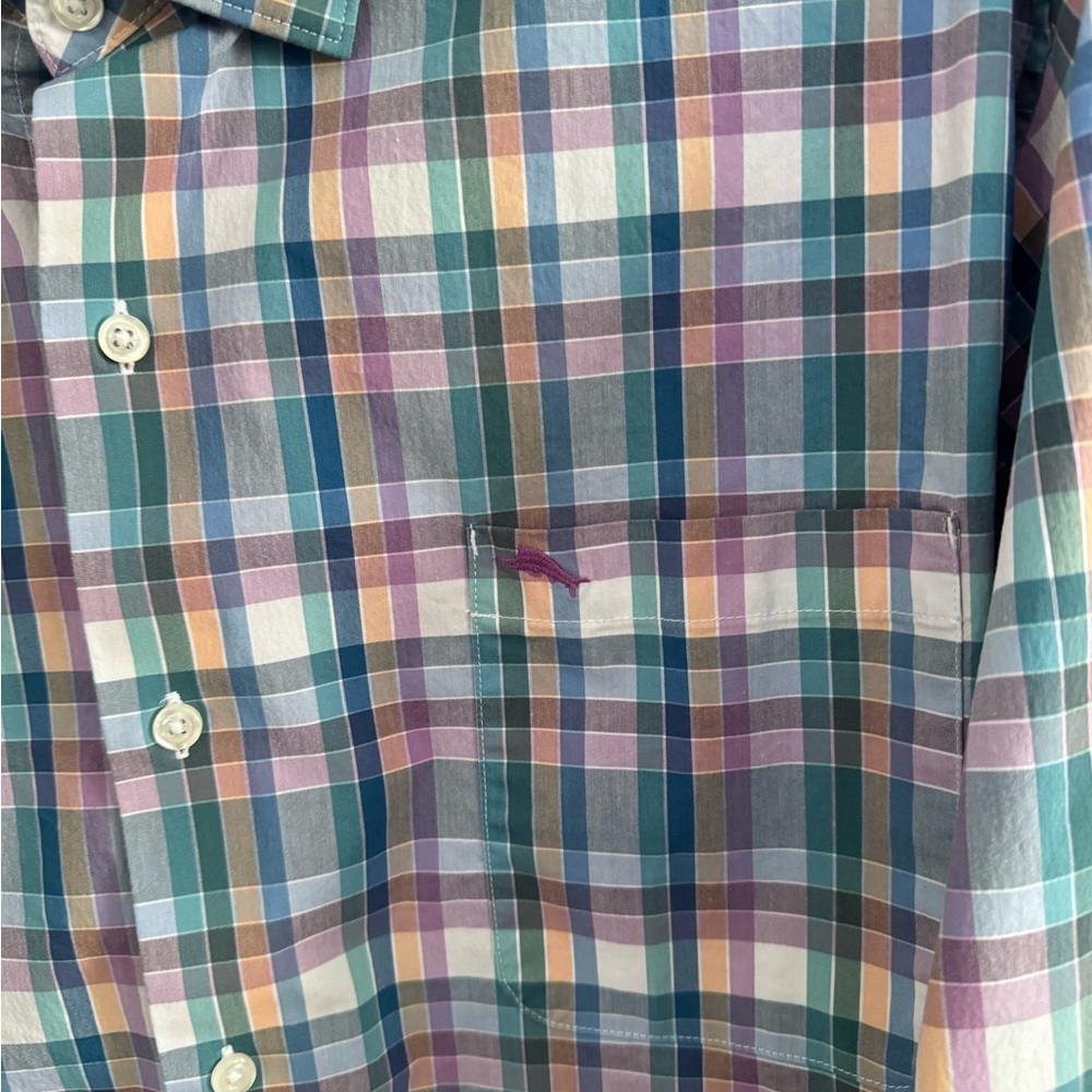 Tommy Bahama Islandzone Plaid Shirt XXL - Picture 4 of 10
